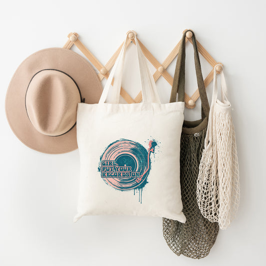 Girl Put Your Records On | Tote Bag