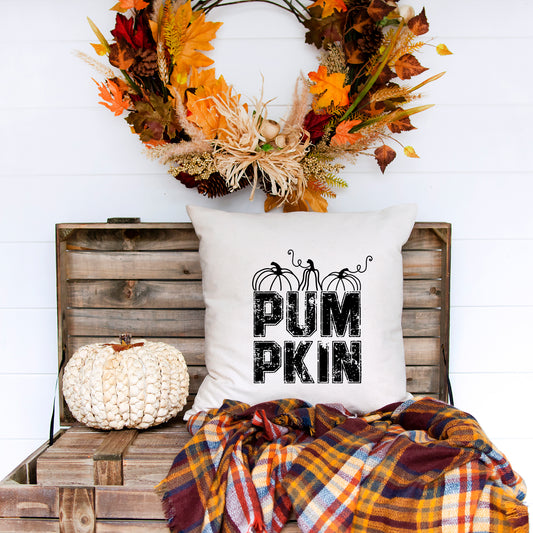 Pumpkin Distressed | Pillow Cover