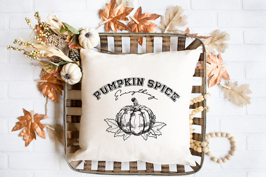 Pumpkin Spice Grunge | Pillow Cover