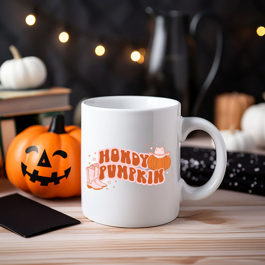 Howdy Pumpkin Boots | Mug