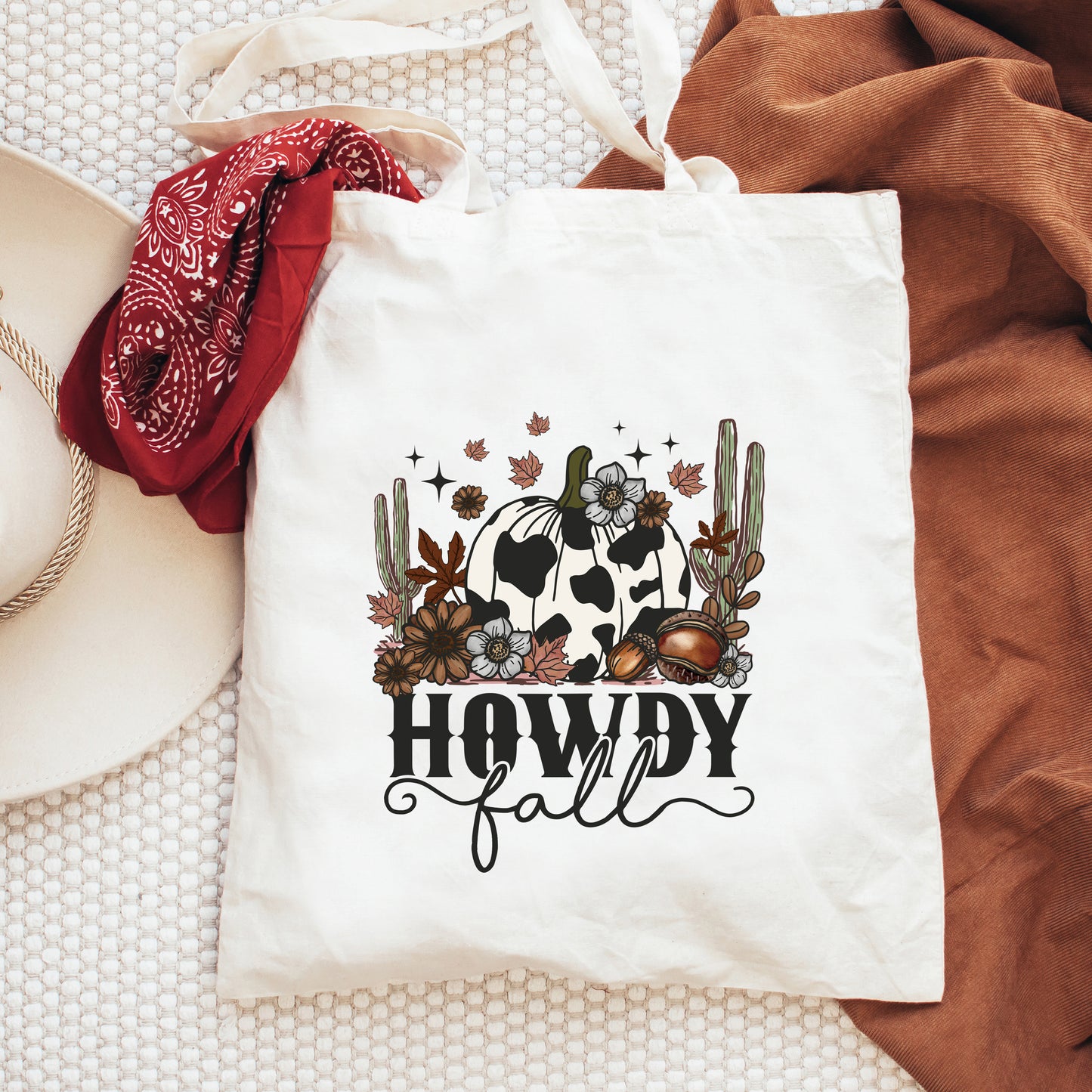 Howdy Fall Pumpkin | Tote Bag