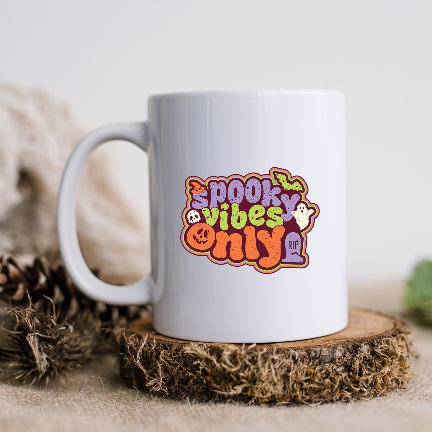 Spooky Vibes Only Retro | Mug