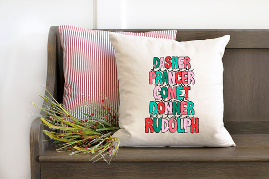 Reindeer Stacked | Pillow Cover