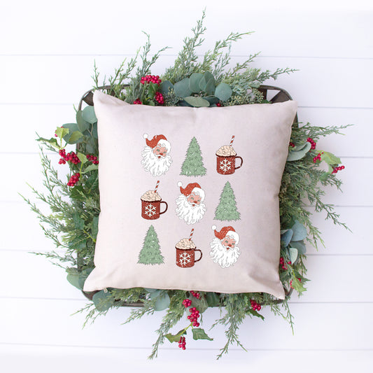 Tree And Mug Collage | Pillow Cover