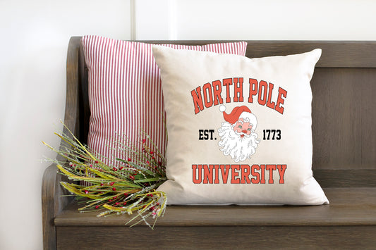 North Pole University 1773 | Pillow Cover