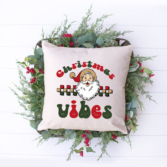 Christmas Vibes Checkered | Pillow Cover