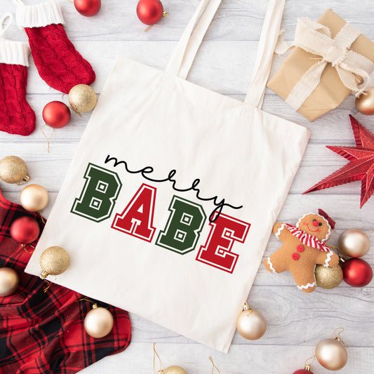 Merry Babe Bold | Tote Bag