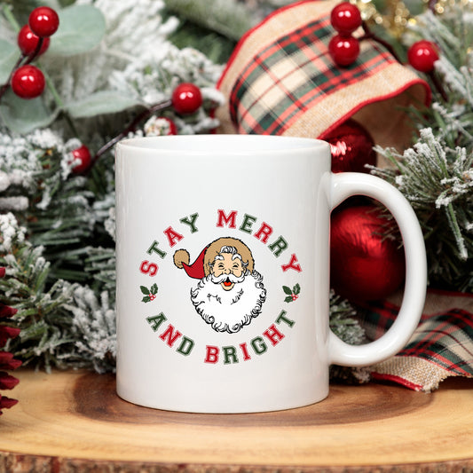 Stay Merry And Bright Circle | Mug