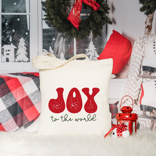 Joy To The World Cursive | Tote Bag