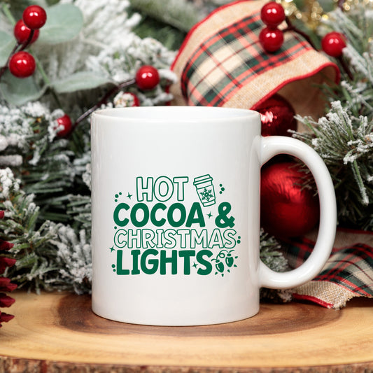 Hot Cocoa And Christmas Lights | Mug