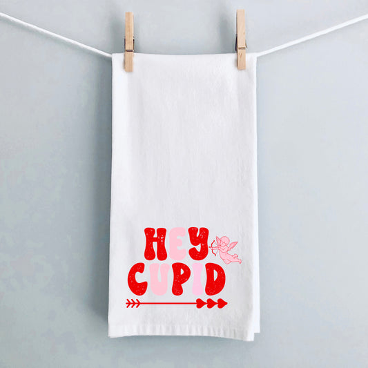 Hey Cupid Pink | Tea Towel