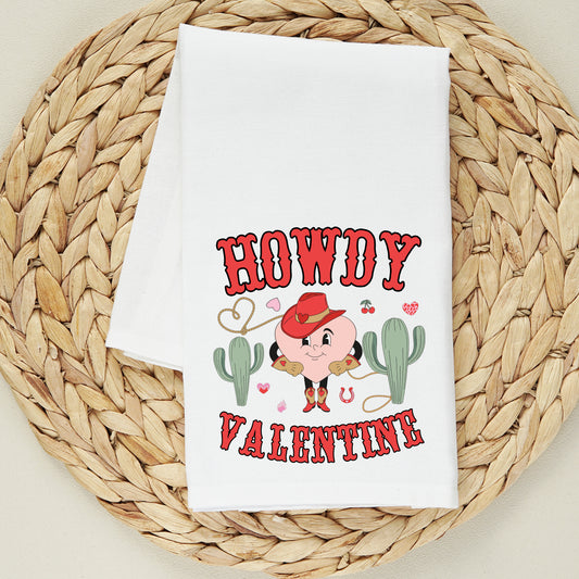 Howdy Valentine Heart | Tea Towel