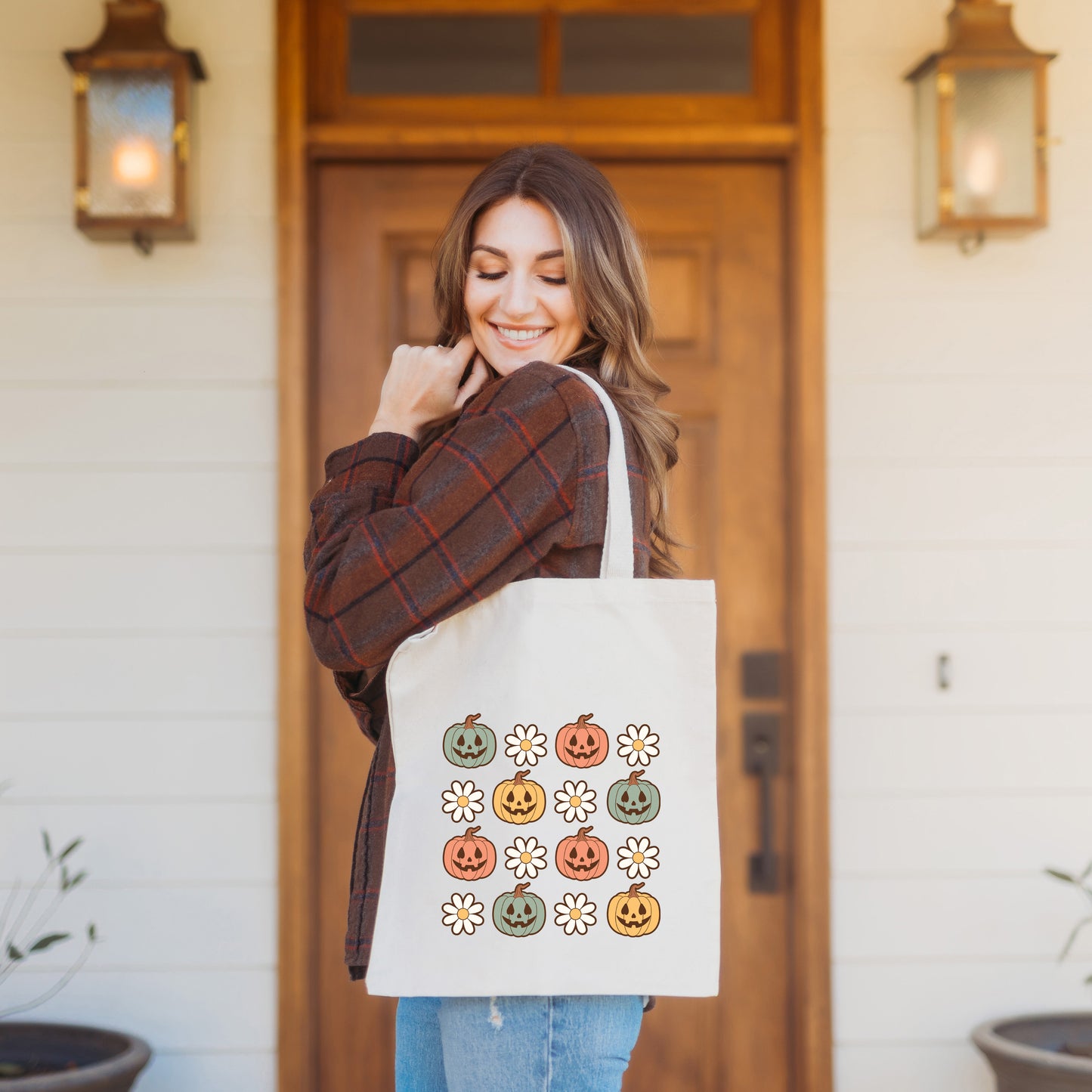 Pumpkin Daisies | Tote Bag