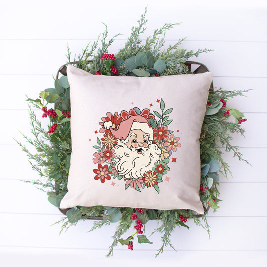 Floral Santa | Pillow Cover