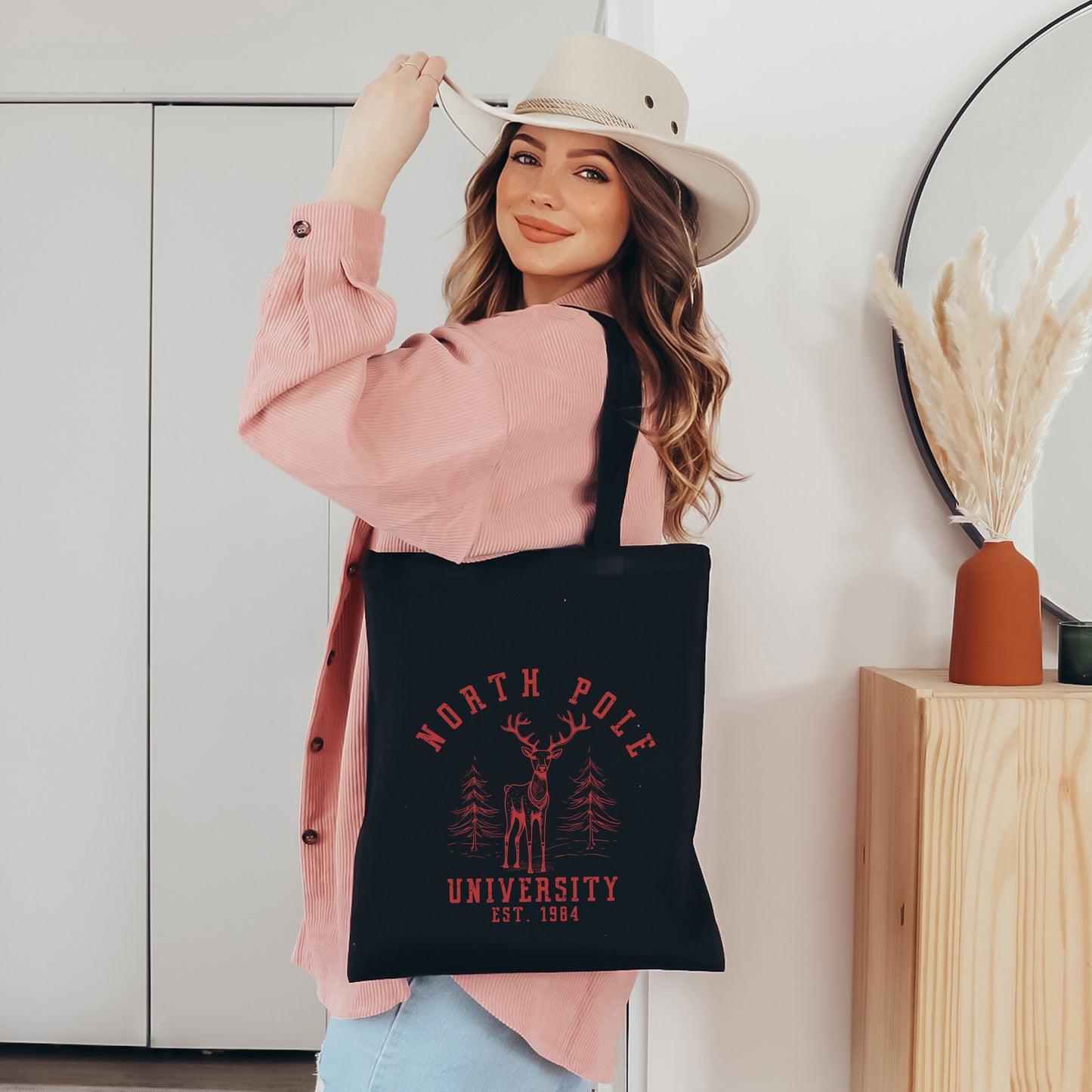 North Pole University Deer | Tote Bag