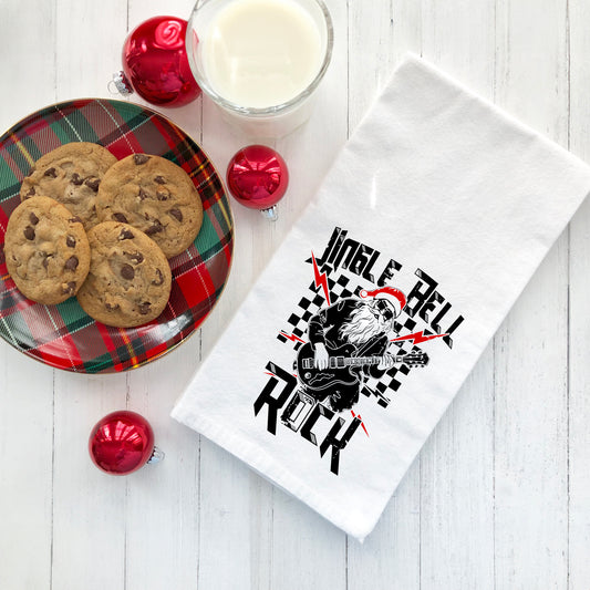 Jingle Bell Rock Santa | Tea Towel