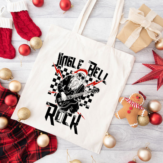 Jingle Bell Rock Santa | Tote Bag