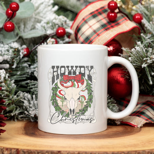 Howdy Christmas Bull | Mug