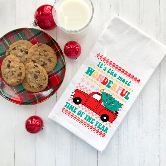 Most Wonderful Time Truck | Tea Towel