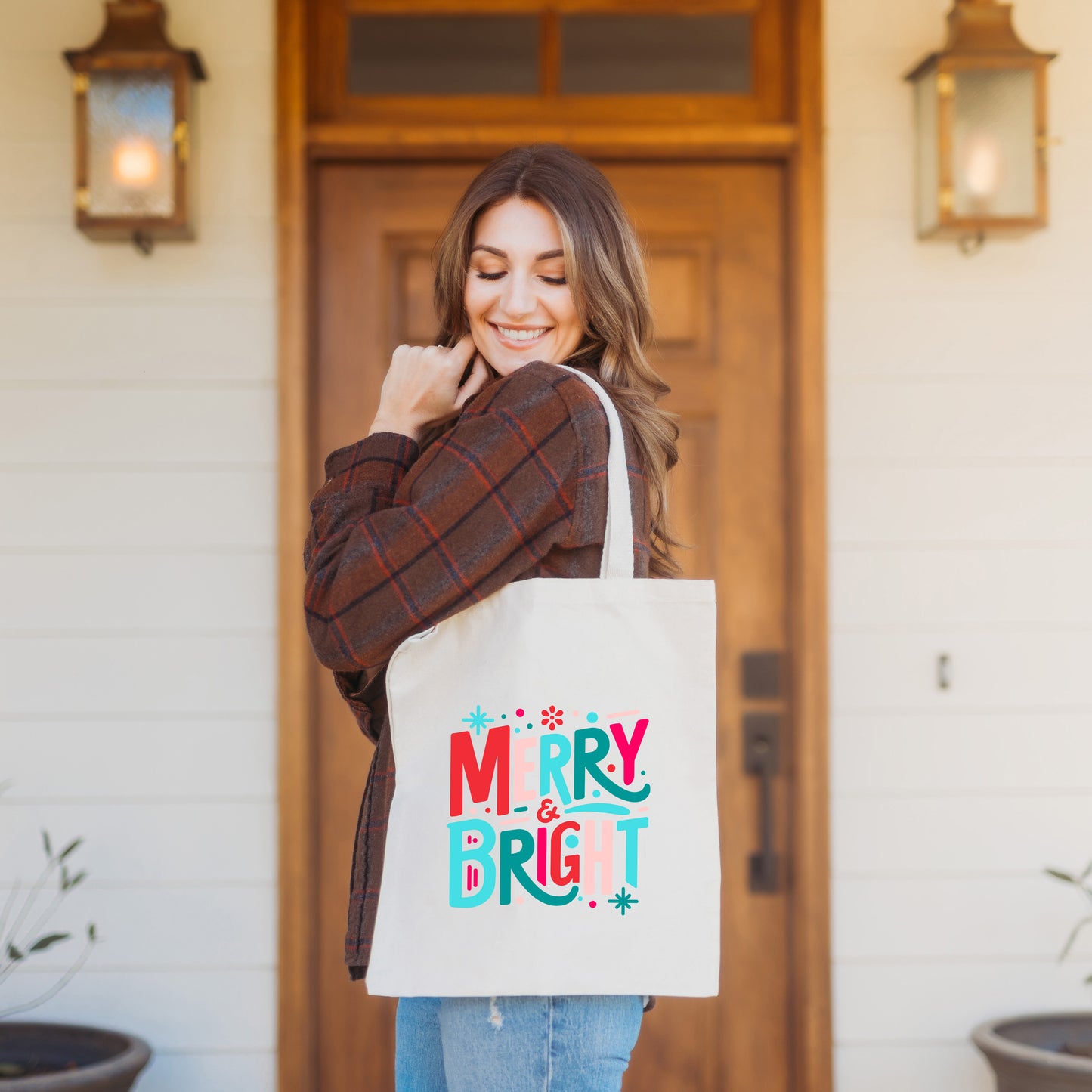 Merry And Bright Abstract | Tote Bag