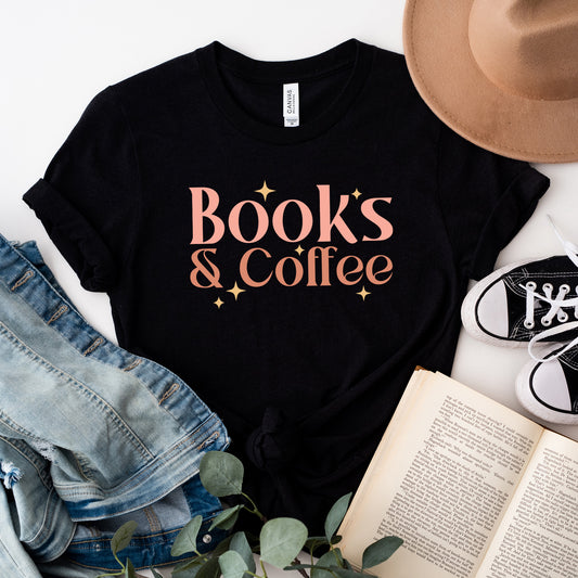 Books And Coffee Stars | DTF Transfer
