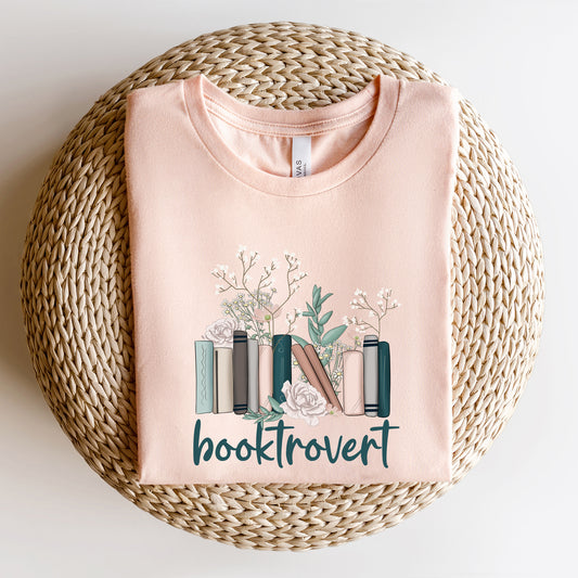 Booktrovert Floral | DTF Transfer