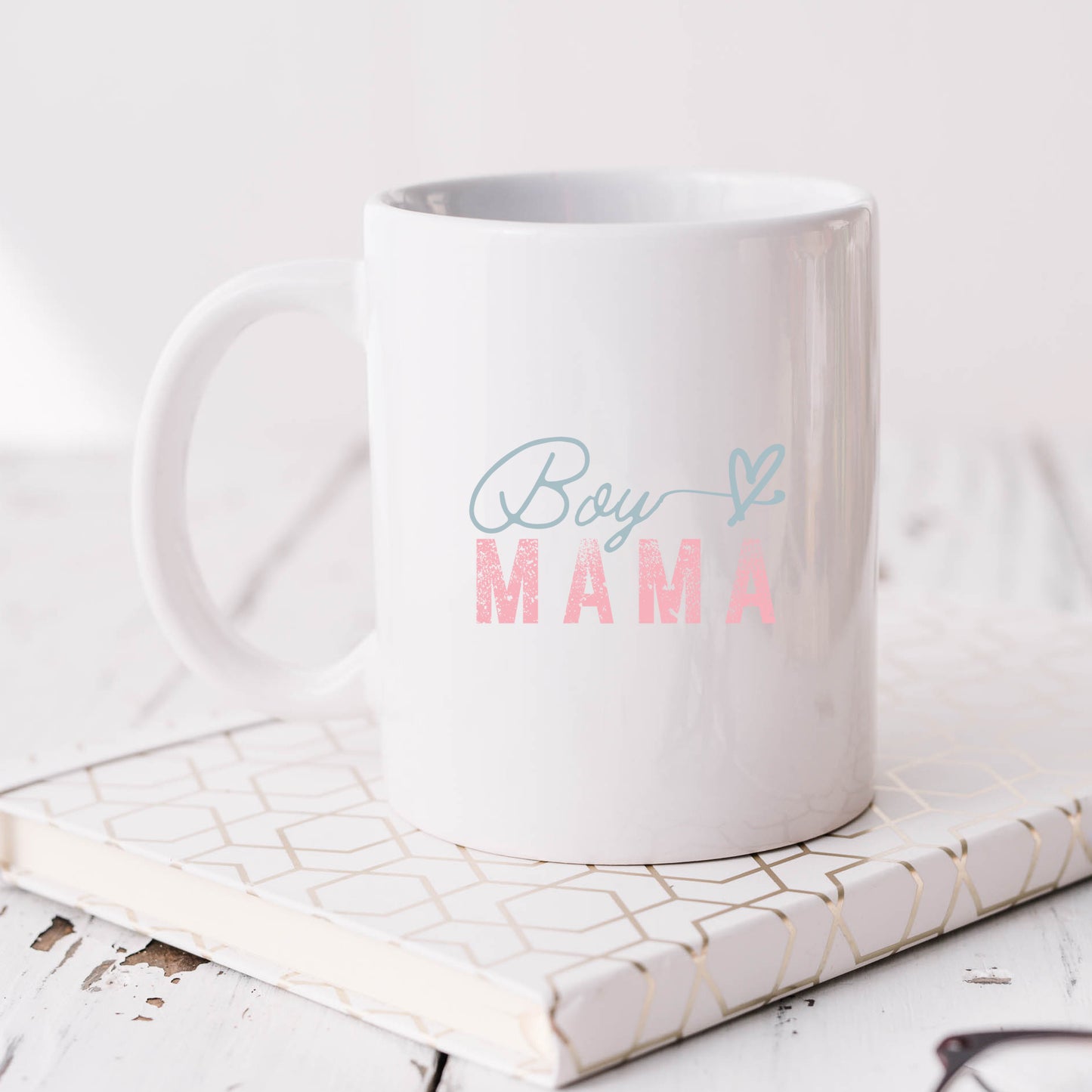 Boy Mama Heart Colorful | Mug