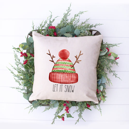 Let It Snow Beanie | Pillow Cover