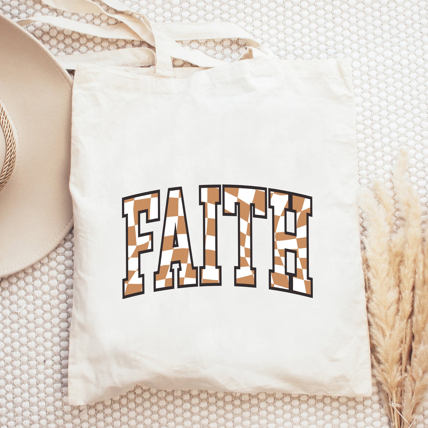Checkered Faith | Tote Bag