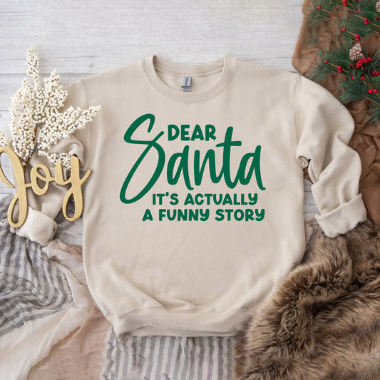 Dear Santa It's A Funny Story | DTF Transfer