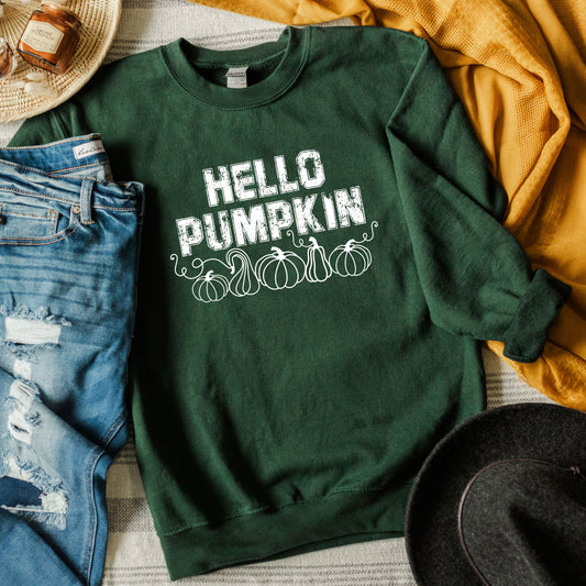 Hello Pumpkin Distressed | DTF Transfer