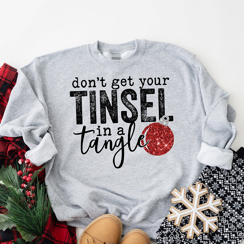 Tinsel In A Tangle Bulb | DTF Transfer