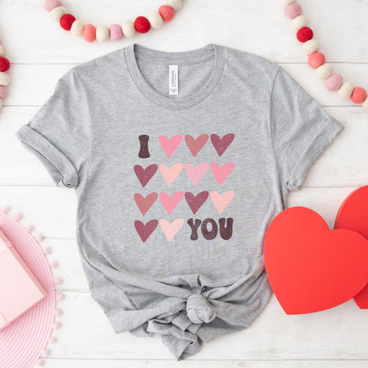 I Heart You Distressed | DTF Transfer