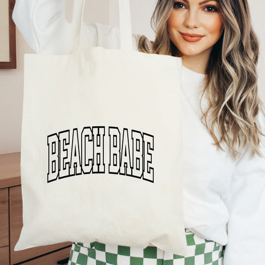 Beach Babe Varsity | Tote Bag