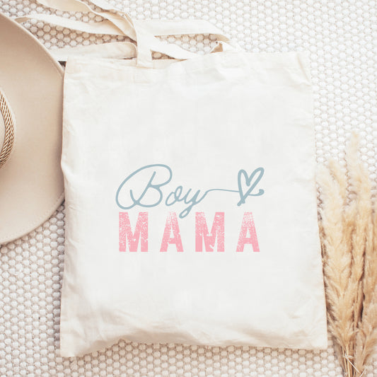 Boy Mama Heart Colorful | Tote Bag