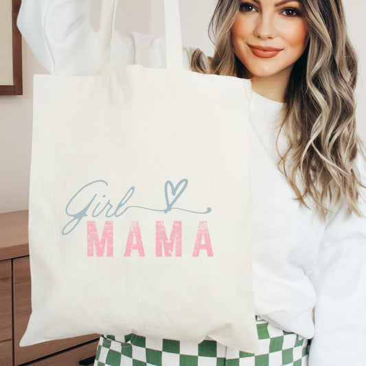 Girl Mama Heart Colorful | Tote Bag