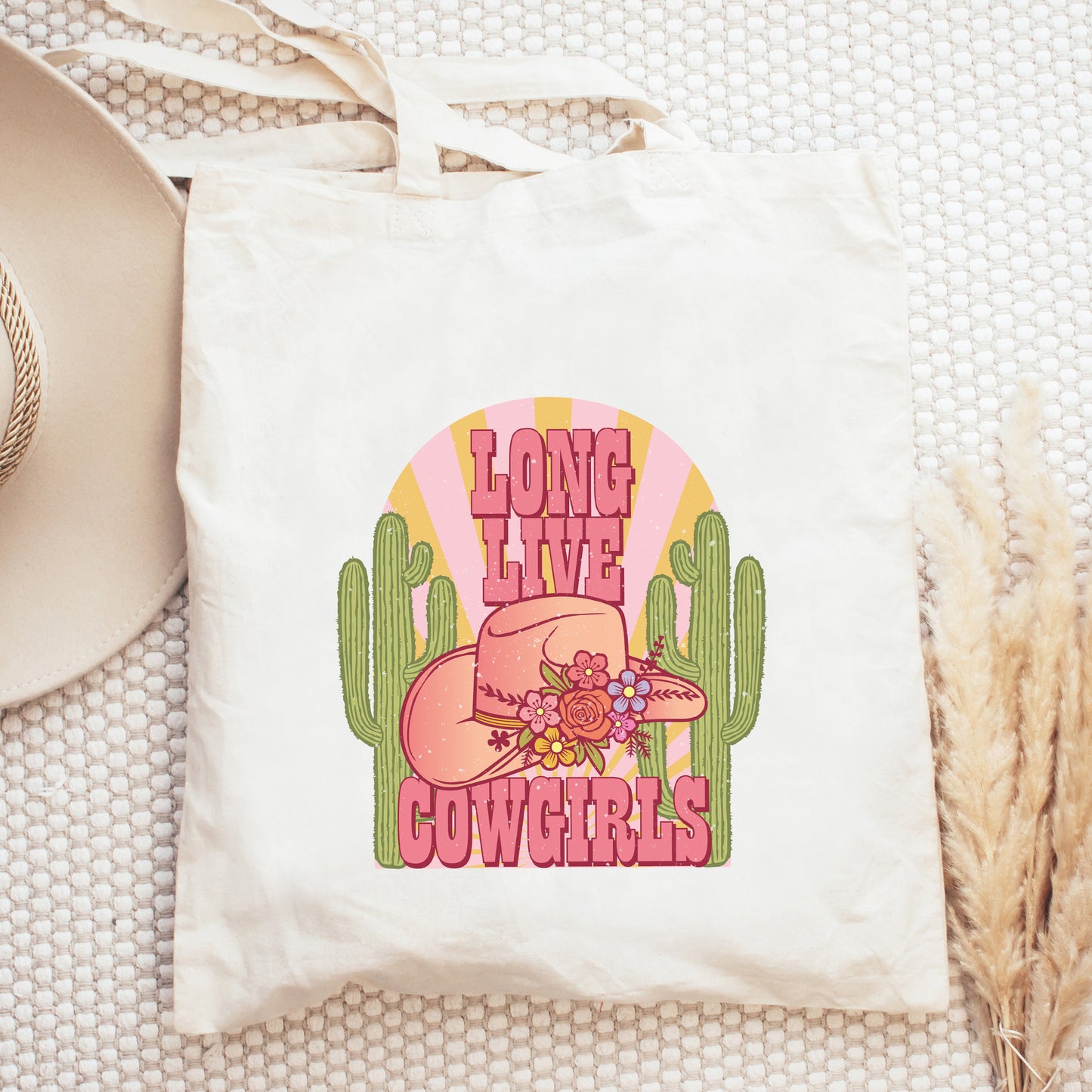 Long Live Cowgirls Cactus | Tote Bag