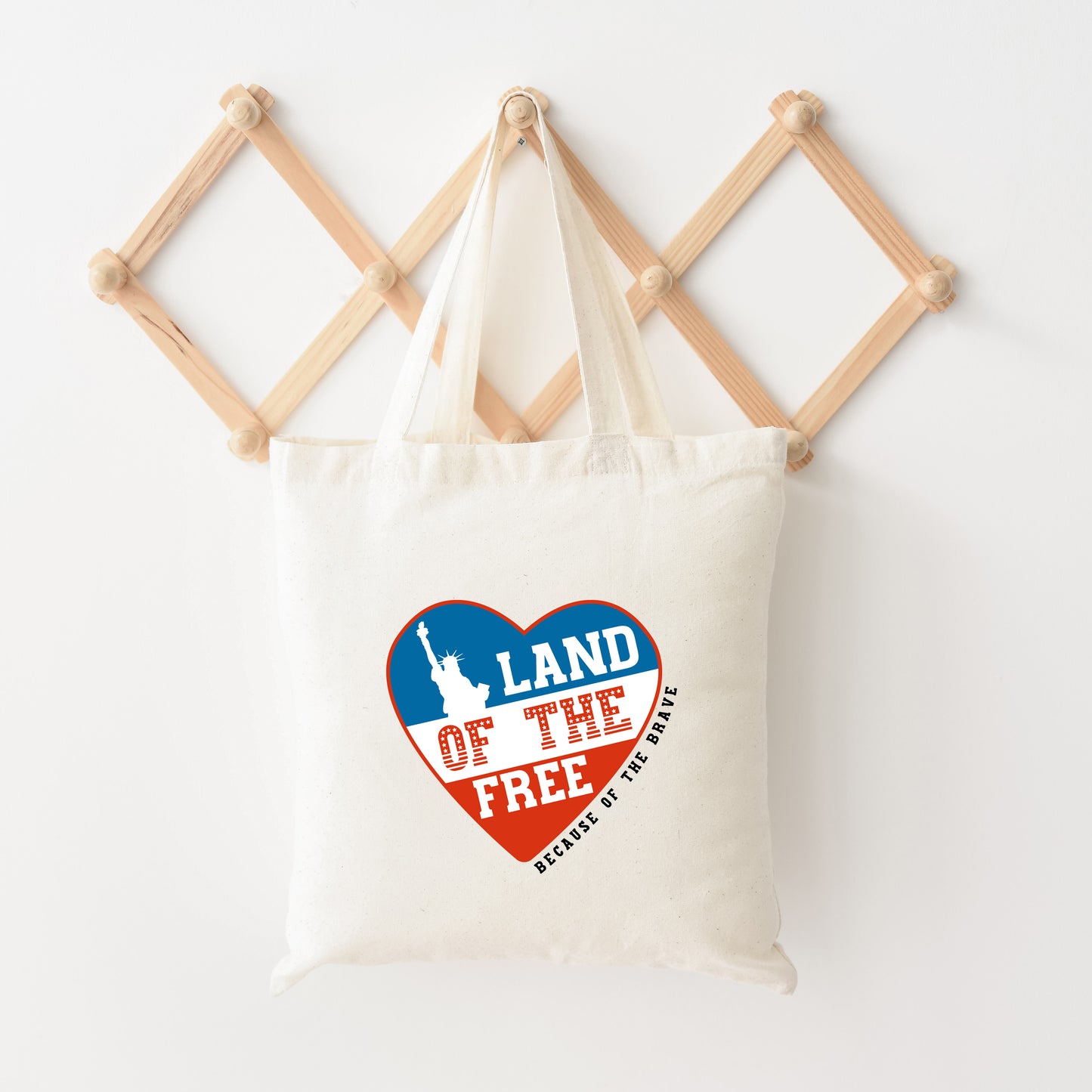 Land Of The Free Heart | Tote Bag