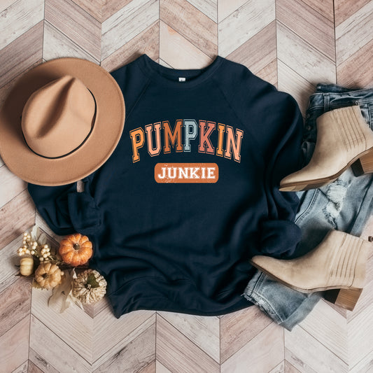 Varsity Pumpkin Junkie | DTF Transfer