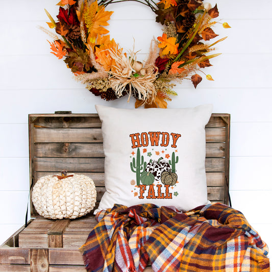 Howdy Fall Cactus | Pillow Cover