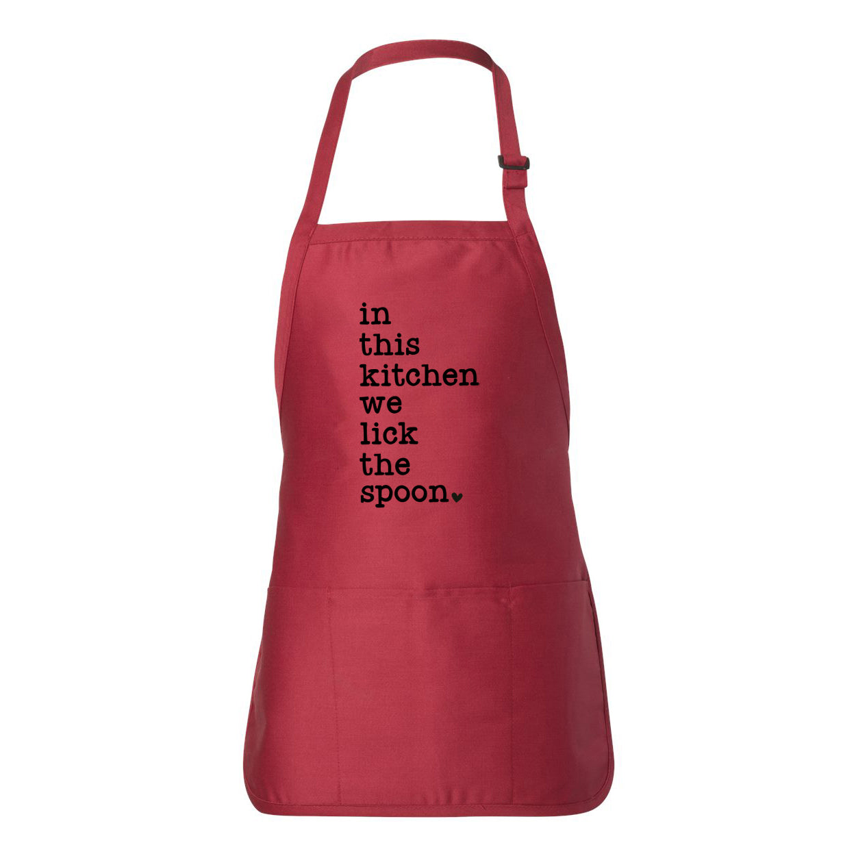 We Lick The Spoon Heart | Apron