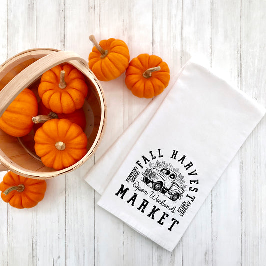 Fall Harvest Market | Tea Towel