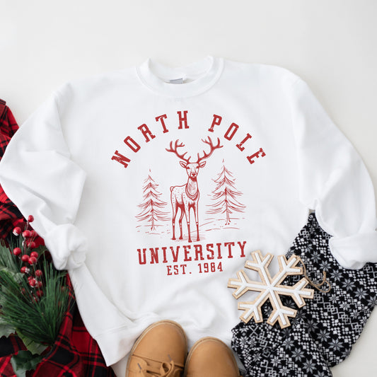 North Pole University Deer | DTF Transfer