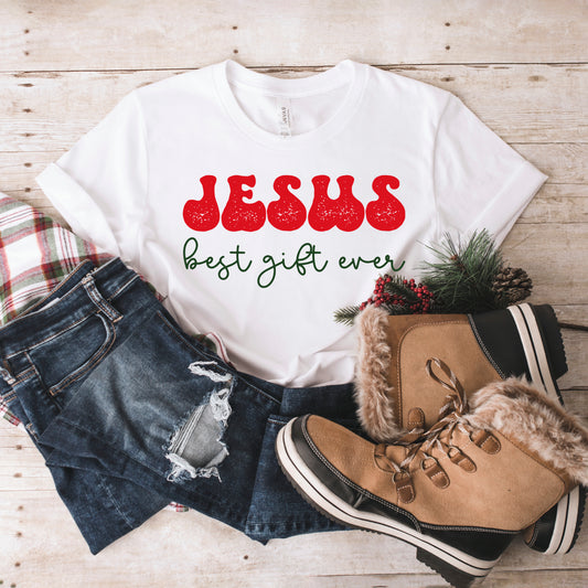Jesus Best Gift Ever Cursive | DTF Transfer