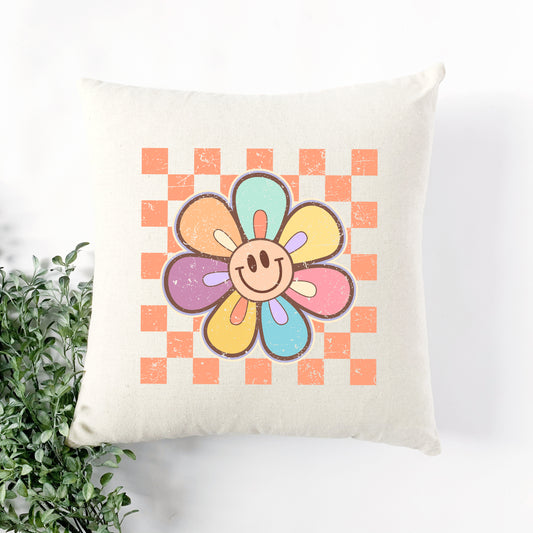 Checkered Daisy | Pillow Cover