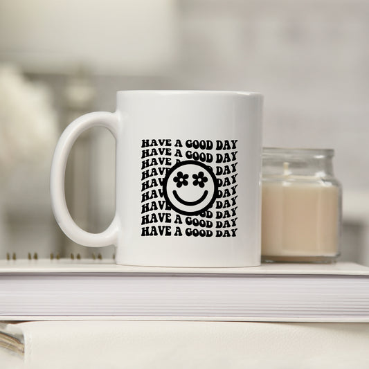 Have A Good Day Star Smiley Face | Mug