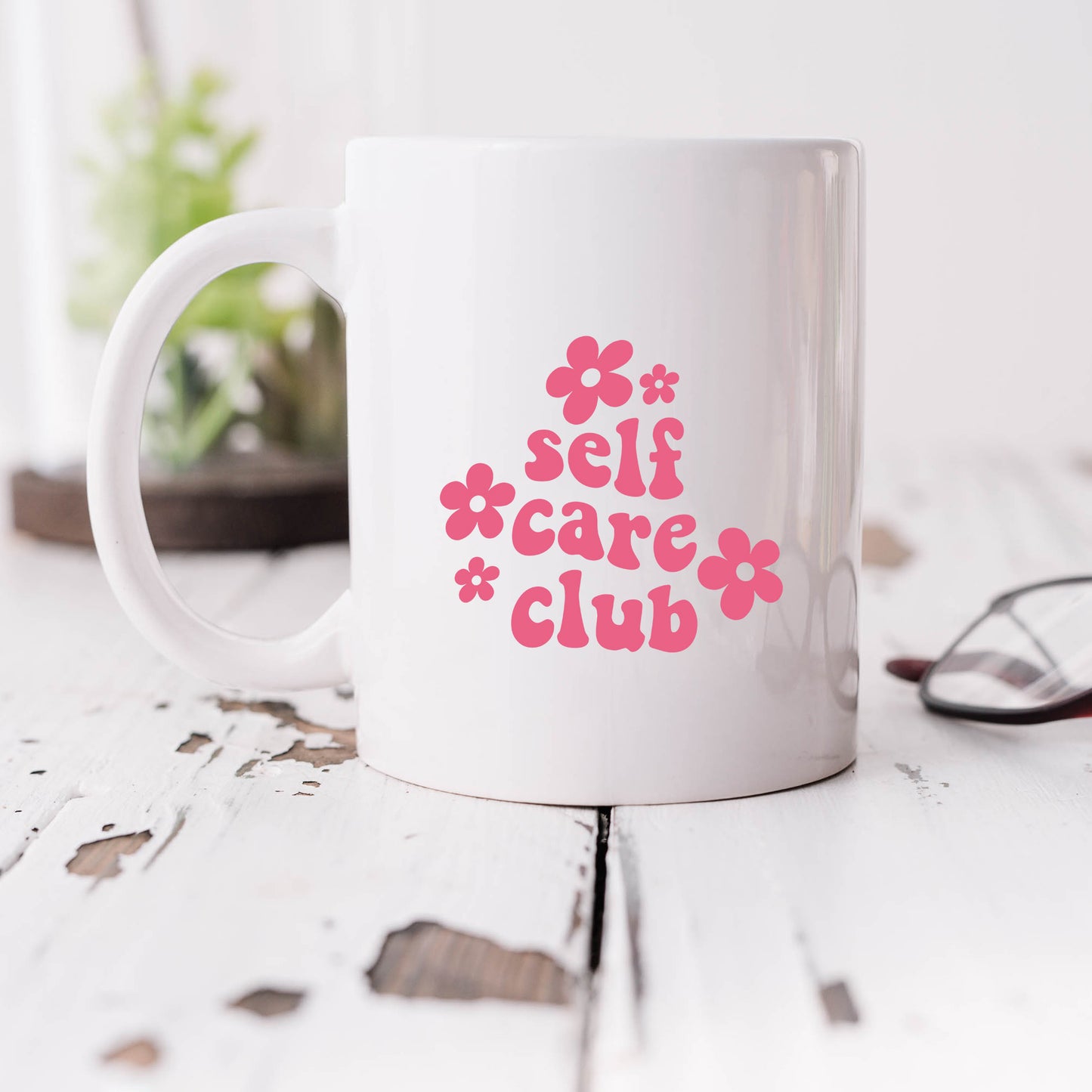 Self Care Club Flowers | Mug