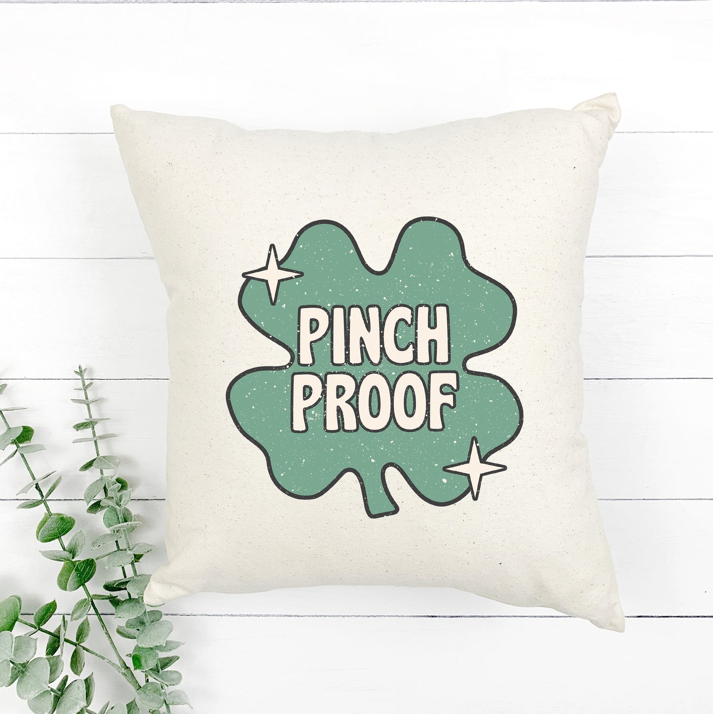 Pinch Proof Shamrock | Pillow Cover