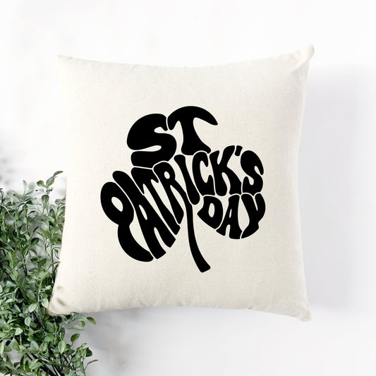 St. Patricks Day Word Shamrock | Pillow Cover