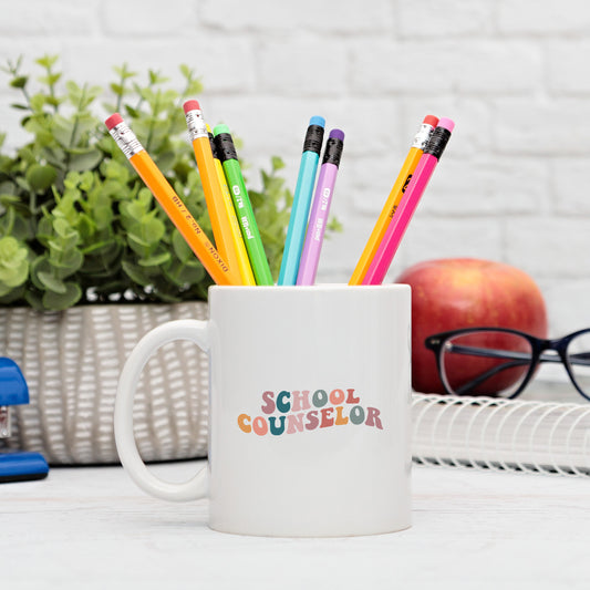 School Counselor Wavy | Mug